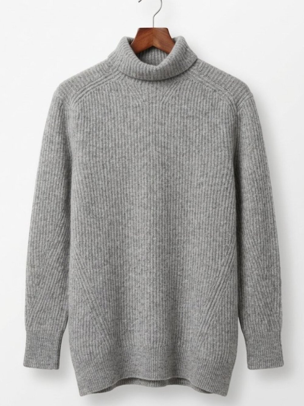 NWOT! Rag and Bone Light Gray Turtleneck 100% Cashmere Sweater Size XS